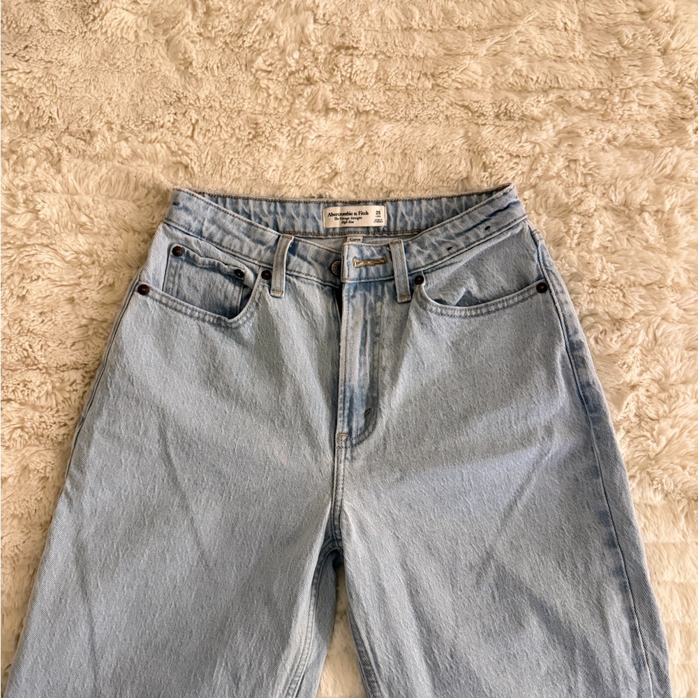 Abercrombie + Fitch Vintage Straight High Rise Curve Love